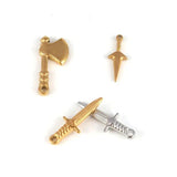 5pcs Stainless Steel Weapon Charm Pendant Jewelry Accessories