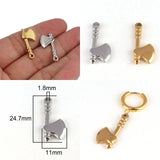 5pcs Stainless Steel Weapon Charm Pendant Jewelry Accessories