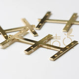 Brass Pendant with Multiple Holes - 43x29mm