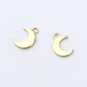 10Pcs Moon Stars Charms Pendants DIY Jewelry Making Earrings Necklace