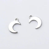 10Pcs Moon Stars Charms Pendants DIY Jewelry Making Earrings Necklace