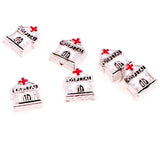 20Pcs Nurse Cap Stethoscope Syringe Floating Locket Charms