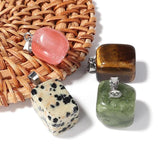 5pcs Natural Stone Pendants Charms for Jewelry Making DIY Necklace Bracelet