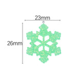 20Pcs Christmas Snowflake Resin Charms for Jewelry Making DIY