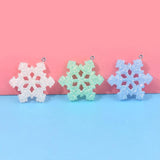 20Pcs Christmas Snowflake Resin Charms for Jewelry Making DIY