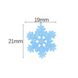 20Pcs Christmas Snowflake Resin Charms for Jewelry Making DIY
