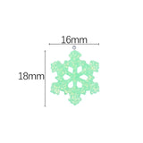 20Pcs Christmas Snowflake Resin Charms for Jewelry Making DIY