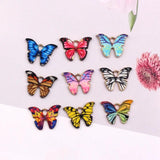 10pcs Alloy Enamel Butterfly Charms Colorful Butterflies Pendants DIY Jewelry