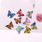 10pcs Alloy Enamel Butterfly Charms Colorful Butterflies Pendants DIY Jewelry