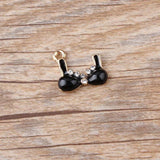 10pcs Rhinestone Bra Enamel Charms Underwear Alloy Pendant DIY Jewelry YZ104