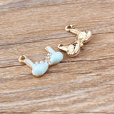10pcs Rhinestone Bra Enamel Charms Underwear Alloy Pendant DIY Jewelry YZ104