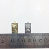 20pcs 12*20mm Rectangle Coin Zinc Alloy Necklace Earring Bracelet DIY 2 Colors