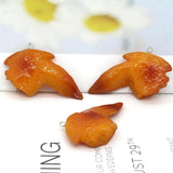 6pcs Chicken Wings Resin Charms Baked Chicken Funny Necklace Keychain Pendant