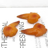 6pcs Chicken Wings Resin Charms Baked Chicken Funny Necklace Keychain Pendant