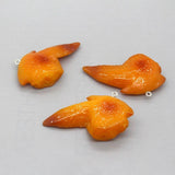 6pcs Chicken Wings Resin Charms Baked Chicken Funny Necklace Keychain Pendant