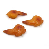 6pcs Chicken Wings Resin Charms Baked Chicken Funny Necklace Keychain Pendant