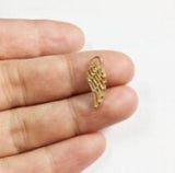 20pcs 14*6mm Mini Wing Zinc Alloy Charms for DIY Jewelry 2 Colors
