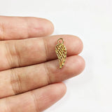 20pcs 14*6mm Mini Wing Zinc Alloy Charms for DIY Jewelry 2 Colors