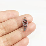 20pcs 14*6mm Mini Wing Zinc Alloy Charms for DIY Jewelry 2 Colors