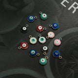 10pcs Mini Evil Eye Enamel Charms for Bracelet Necklace