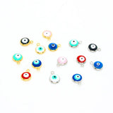 10pcs Mini Evil Eye Enamel Charms for Bracelet Necklace