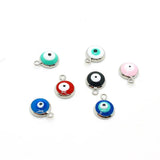 10pcs Mini Evil Eye Enamel Charms for Bracelet Necklace