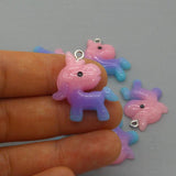10pcs Gradient Unicorn Resin Charms for DIY Jewelry D167