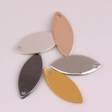 20pcs Horse Eye Concave Oval Earrings Pendant Jewelry Accessories