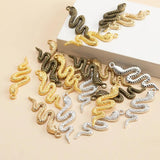 20pcs Alloy Snake Charms Pendants DIY Jewelry Making Accessory