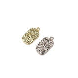 20pcs Square Star Plated Women's Girls Charms Pendant DIY Necklace 2 Colors