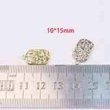 20pcs Square Star Plated Women's Girls Charms Pendant DIY Necklace 2 Colors