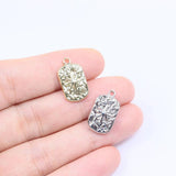 20pcs Square Star Plated Women's Girls Charms Pendant DIY Necklace 2 Colors