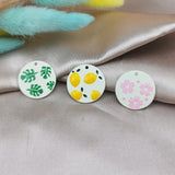 10pcs Rubber Paint Butterfly Flower Charms DIY Alloy Pendant