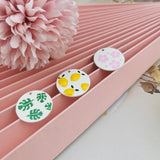 10pcs Rubber Paint Butterfly Flower Charms DIY Alloy Pendant