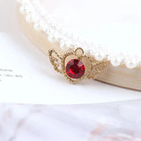 10 Pcs Metal Crystal Heart Wings Charms Pendants DIY Jewelry Earring Hair