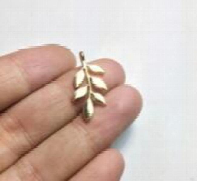 20pcs 12mm Leaf Zinc Alloy Charms Wholesale DIY Jewelry 2 Colors