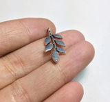 20pcs 12mm Leaf Zinc Alloy Charms Wholesale DIY Jewelry 2 Colors