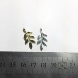 20pcs 12mm Leaf Zinc Alloy Charms Wholesale DIY Jewelry 2 Colors