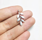 20pcs 12mm Leaf Zinc Alloy Charms Wholesale DIY Jewelry 2 Colors