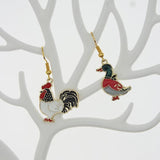 10Pcs Duck Chicken Enamel Charms for DIY Jewelry Making