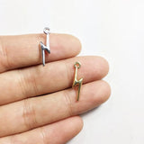 20pcs 16*5mm Lightning Zinc Alloy Charms Pendant Jewelry DIY Necklace