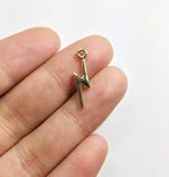 20pcs 16*5mm Lightning Zinc Alloy Charms Pendant Jewelry DIY Necklace