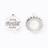 25 Retro Metal Zinc Alloy Bottle Cap Pendants for DIY Jewelry Making