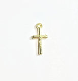 20pcs 15*9mm Cross Jesus Coin Charms Pendant, 2 Colors