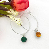 Rhinestone Birthstone Charm for DIY Jewelry Making