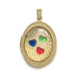 Meibeads Love Heart Photo Frame Charm Pendant Jewelry Making Necklace Findings