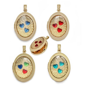 Meibeads Love Heart Photo Frame Charm Pendant Jewelry Making Necklace Findings