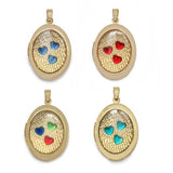 Meibeads Love Heart Photo Frame Charm Pendant Jewelry Making Necklace Findings