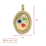 Meibeads Love Heart Photo Frame Charm Pendant Jewelry Making Necklace Findings