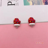 10pcs Christmas Hat Glove Charm Pendant Keychain Earring DIY